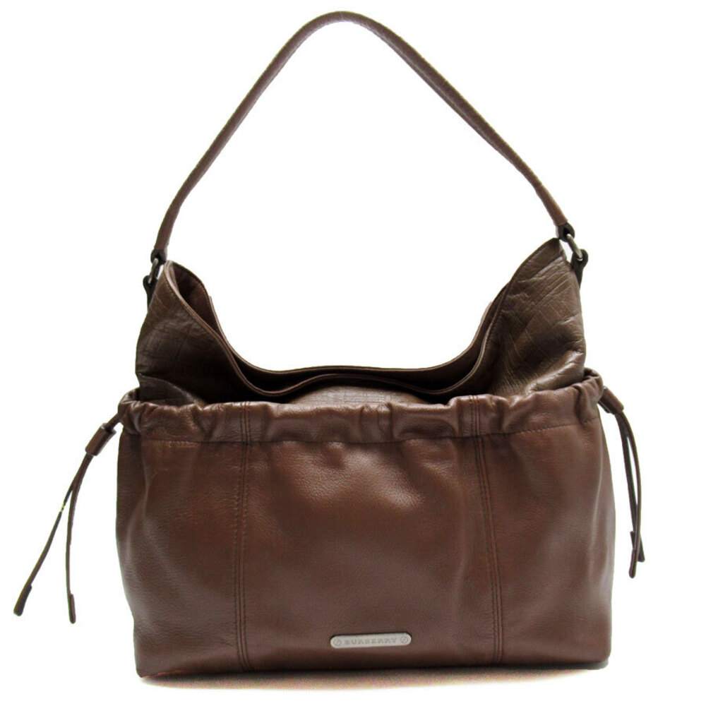 Burberry Shoulder Bag Brown Leather - Picture 1 of 4